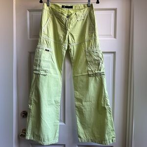 Lime Green Cargo Pants from Portugal